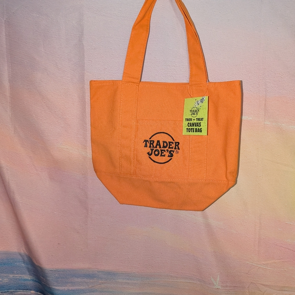 Trader Joe's Trick Or Treat Canvas Tote Bag